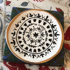 New Natural Life Trinket Dish- Be Happy